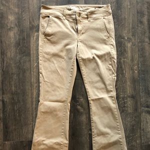 American Eagle flare leg khaki pants size 8